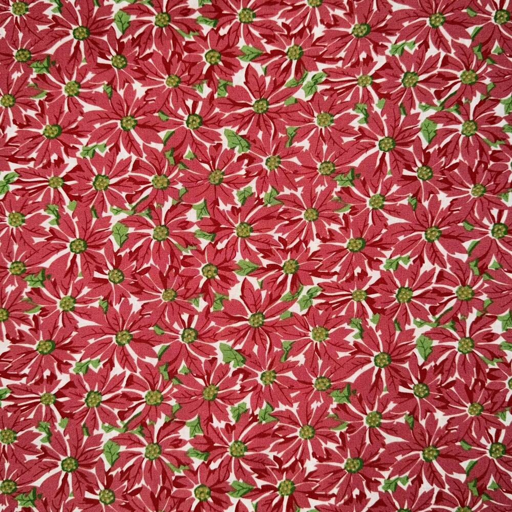 Christmas Poinsettias | Renee Nanneman of Need'l Love | Andover Fabrics | 1/2 YD